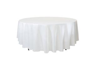 TextilDepot24 Tischdecke runde Tischdecke aus 100% Baumwolle - Damast - Farbe weiß - diverse Größen