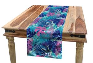 Abakuhaus Tischläufer »Esszimmer Küche Rechteckiger Dekorativer Tischläufer«, Blatt Vivid Farbige Insel Flora