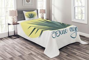 Abakuhaus Tagesdecke »Set mit Kissenbezügen Waschbar«, , Agave Kunstdruck von Tropical Pflanze