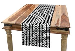 Abakuhaus Tischläufer »Esszimmer Küche Rechteckiger Dekorativer Tischläufer«, Abstrakte Geometrie Rhombus Grids