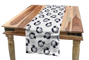 Abakuhaus Tischläufer »Esszimmer Küche Rechteckiger Dekorativer Tischläufer«, Blau und weiß Flüchtiger Pomegranates