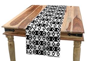 Abakuhaus Tischläufer »Esszimmer Küche Rechteckiger Dekorativer Tischläufer«, Abstrakt monochrome Stripes