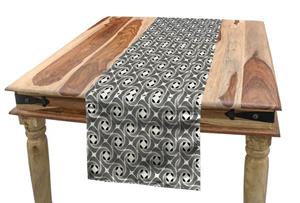 Abakuhaus Tischläufer »Esszimmer Küche Rechteckiger Dekorativer Tischläufer«, Abstrakt Wirbels-Blumen-Muster
