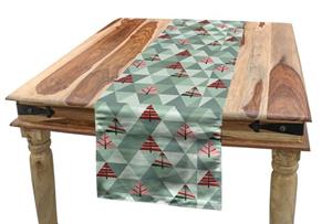 Abakuhaus Tischläufer »Esszimmer Küche Rechteckiger Dekorativer Tischläufer«, Baum Illustration von Triangles