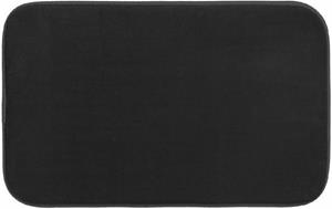5Five Badkamerkleedje/badmat tapijt - memory foam - zwart - x 80 cm -