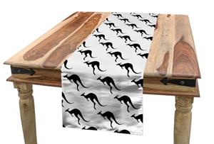 Abakuhaus Tischläufer »Esszimmer Küche Rechteckiger Dekorativer Tischläufer«, Aboriginal monochromatische Känguru