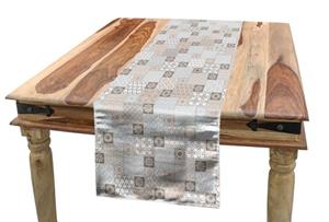 Abakuhaus Tischläufer »Esszimmer Küche Rechteckiger Dekorativer Tischläufer«, asiatisch Oriental Checkered Motiv