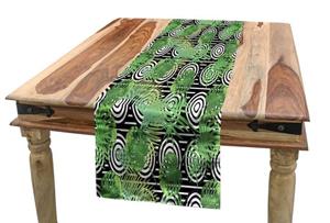 Abakuhaus Tischläufer »Esszimmer Küche Rechteckiger Dekorativer Tischläufer«, Aloha Konzentrische Kreise Hintergrund