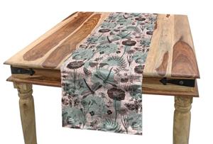 Abakuhaus Tischläufer »Esszimmer Küche Rechteckiger Dekorativer Tischläufer«, Blume Blüten und Libellen