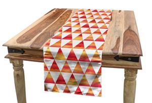Abakuhaus Tischläufer »Esszimmer Küche Rechteckiger Dekorativer Tischläufer«, Abstrakt Dreieck geometrische Kunst