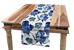 Abakuhaus Tischläufer »Esszimmer Küche Rechteckiger Dekorativer Tischläufer«, Aquarell Rosen mit Blättern