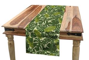 Abakuhaus Tischläufer »Esszimmer Küche Rechteckiger Dekorativer Tischläufer«, Blätter Exotische Wald Monstera Blatt