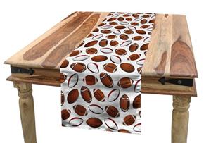 Abakuhaus Tischläufer »Esszimmer Küche Rechteckiger Dekorativer Tischläufer«, American Football Rugby Ball