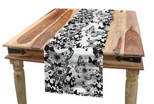 Abakuhaus Tischläufer »Esszimmer Küche Rechteckiger Dekorativer Tischläufer«, Abstrakt Schmetterlings-Motiv