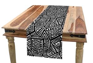 Abakuhaus Tischläufer »Esszimmer Küche Rechteckiger Dekorativer Tischläufer«, aztekisch Boho Folk Geometric Maze