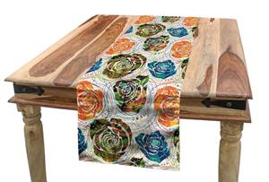 Abakuhaus Tischläufer »Esszimmer Küche Rechteckiger Dekorativer Tischläufer«, Abstrakt Paisley spornte Mandala