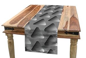 Abakuhaus Tischläufer »Esszimmer Küche Rechteckiger Dekorativer Tischläufer«, Abstrakt geometrische Dimension