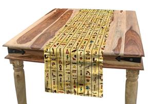 Abakuhaus Tischläufer »Esszimmer Küche Rechteckiger Dekorativer Tischläufer«, ägyptisch Bunte Papyrus