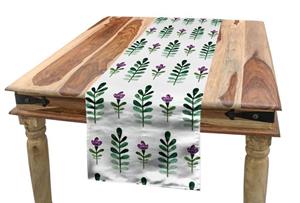 Abakuhaus Tischläufer »Esszimmer Küche Rechteckiger Dekorativer Tischläufer«, Blume Violet Blossom Botanik