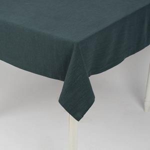 SCHÖNER LEBEN. Tischdecke » Tischdecke Bio Ramie Leinenoptik einfarbig dunkelgrün verschiedene Größen«, handmade
