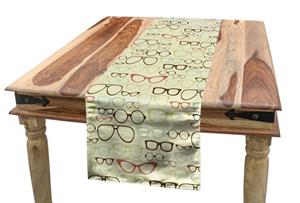 Abakuhaus Tischläufer »Esszimmer Küche Rechteckiger Dekorativer Tischläufer«, Sonnenbrille Eye Zubehör Pattern