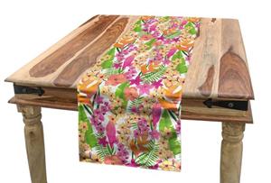 Abakuhaus Tischläufer »Esszimmer Küche Rechteckiger Dekorativer Tischläufer«, Blume Hawaiian Jungle Flora
