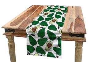 Abakuhaus Tischläufer »Esszimmer Küche Rechteckiger Dekorativer Tischläufer«, Avocado Doodle Avocado Slices