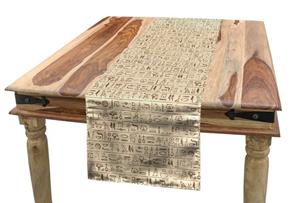 Abakuhaus Tischläufer »Esszimmer Küche Rechteckiger Dekorativer Tischläufer«, ägyptisch Dated Hieroglyphics