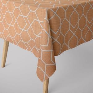 SCHÖNER LEBEN. Tischdecke » Tischdecke Geometrie Sechseck gelb beige verschiedene Größen«, handmade