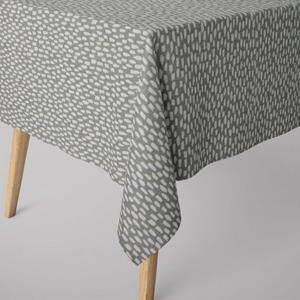 SCHÖNER LEBEN. Tischdecke » Tischdecke grau mit Kleksen Tropfen eckig in verschiedenen Größen«, handmade