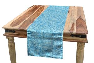 Abakuhaus Tischläufer »Esszimmer Küche Rechteckiger Dekorativer Tischläufer«, blau Paisley Komplizierte Buta Element