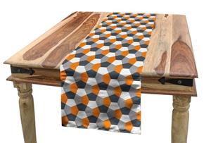 Abakuhaus Tischläufer »Esszimmer Küche Rechteckiger Dekorativer Tischläufer«, Abstrakt Moderne Hexagonal Tile