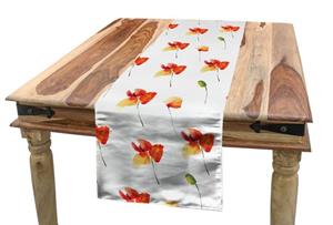 Abakuhaus Tischläufer »Esszimmer Küche Rechteckiger Dekorativer Tischläufer«, Blume Pastell Wiese Rural
