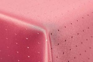 First-Tex Tischdecke, Punkte Damast Tischdecke von  110x140 cm, rosa, Pflegeleicht, Hochwertig, Bügelarm, Schnelltrocknend, Farbecht
