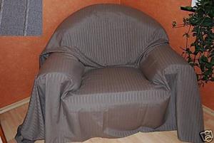 Clever-Kauf-24 Bettüberwurf »Überwurf Sofaüberwurf Tagesdecke, walnuss, 275 x 275cm, Textil schmutzabweisend, «, 