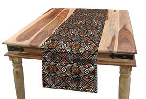 Abakuhaus Tischläufer »Esszimmer Küche Rechteckiger Dekorativer Tischläufer«, aztekisch Boho Triangles