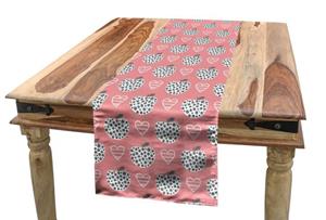 Abakuhaus Tischläufer »Esszimmer Küche Rechteckiger Dekorativer Tischläufer«, Abstrakt Apple und Herz