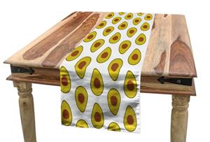 Abakuhaus Tischläufer »Esszimmer Küche Rechteckiger Dekorativer Tischläufer«, Avocado Exotische tropische Zusammensetzung