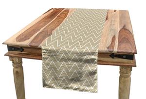Abakuhaus Tischläufer »Esszimmer Küche Rechteckiger Dekorativer Tischläufer«, Beige 3 Dimensional Stripes