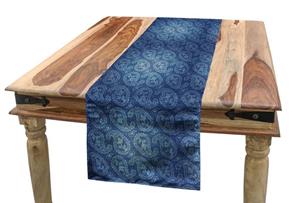 Abakuhaus Tischläufer »Esszimmer Küche Rechteckiger Dekorativer Tischläufer«, blau Paisley Kurvige Buta Motive Kunst