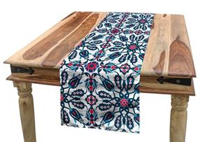 Abakuhaus Tischläufer »Esszimmer Küche Rechteckiger Dekorativer Tischläufer«, Arabeske Weinlese-Blumen-Entwurf