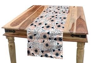 Abakuhaus Tischläufer »Esszimmer Küche Rechteckiger Dekorativer Tischläufer«, Blume Pastell-Ton Blumen Dots