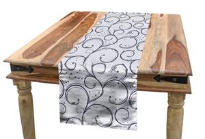 Abakuhaus Tischläufer »Esszimmer Küche Rechteckiger Dekorativer Tischläufer«, Abstrakt Empfindliche Curls