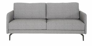 Hülsta Sofa 3-Sitzer hs.450, Armlehne sehr schmal, Breite 190 cm, Alugussfuß Umbragrau, wahlweise Stoff oder Leder