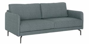 Hülsta Sofa 3-Sitzer hs.450, Armlehne sehr schmal, Breite 190 cm, Alugussfuß Umbragrau, wahlweise Stoff oder Leder