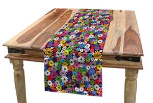 Abakuhaus Tischläufer »Esszimmer Küche Rechteckiger Dekorativer Tischläufer«, Blume Floral Vivid Gänseblümchen
