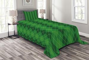 Abakuhaus Tagesdecke »Set mit Kissenbezügen Waschbar«, , irisch Tartan Angespornt Plaid