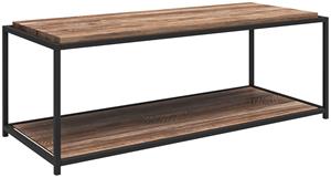 Dorel Home Couchtisch Quincy, (1 St.), Couchtisch in schöner Holzoptik, mit schwebender Tischplatten-Look, Gestell aus Metall, mit Ablageboden, Breite 52 cm, Höhe 46 cm