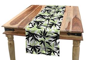 Abakuhaus Tischläufer »Esszimmer Küche Rechteckiger Dekorativer Tischläufer«, Asiatisch Eastern Bambus-Blatt-Muster