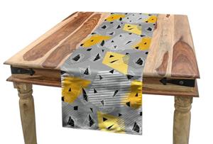 Abakuhaus Tischläufer »Esszimmer Küche Rechteckiger Dekorativer Tischläufer«, Abstract Geometrische 80er Jahre Memphis-Kunst